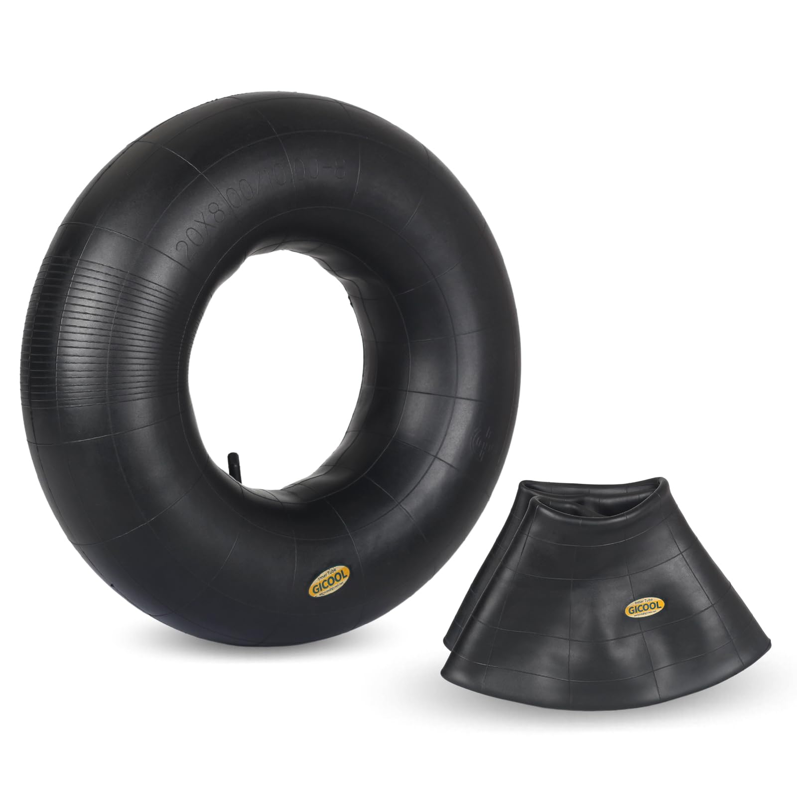 20x8.00-8, 20x10.00-8 Inner Tubes, 2 Pack with TR-13 Valve Stem, Heavy-Duty Replacement Tubes for Lawn Mowers, Tractors, Riding Mowers, Golf Carts, Scooters, Go Karts, Wagons, Garden Trailers