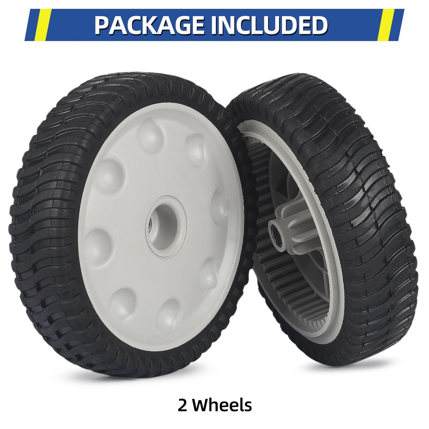 734-04018 Lawn Mower Front Drive Wheels, 8 Inch Wheels for MTD 734-04018A 734-04018B 734-04018C 12AV569Q597 Troy-Bilt TB240, Pack of 2