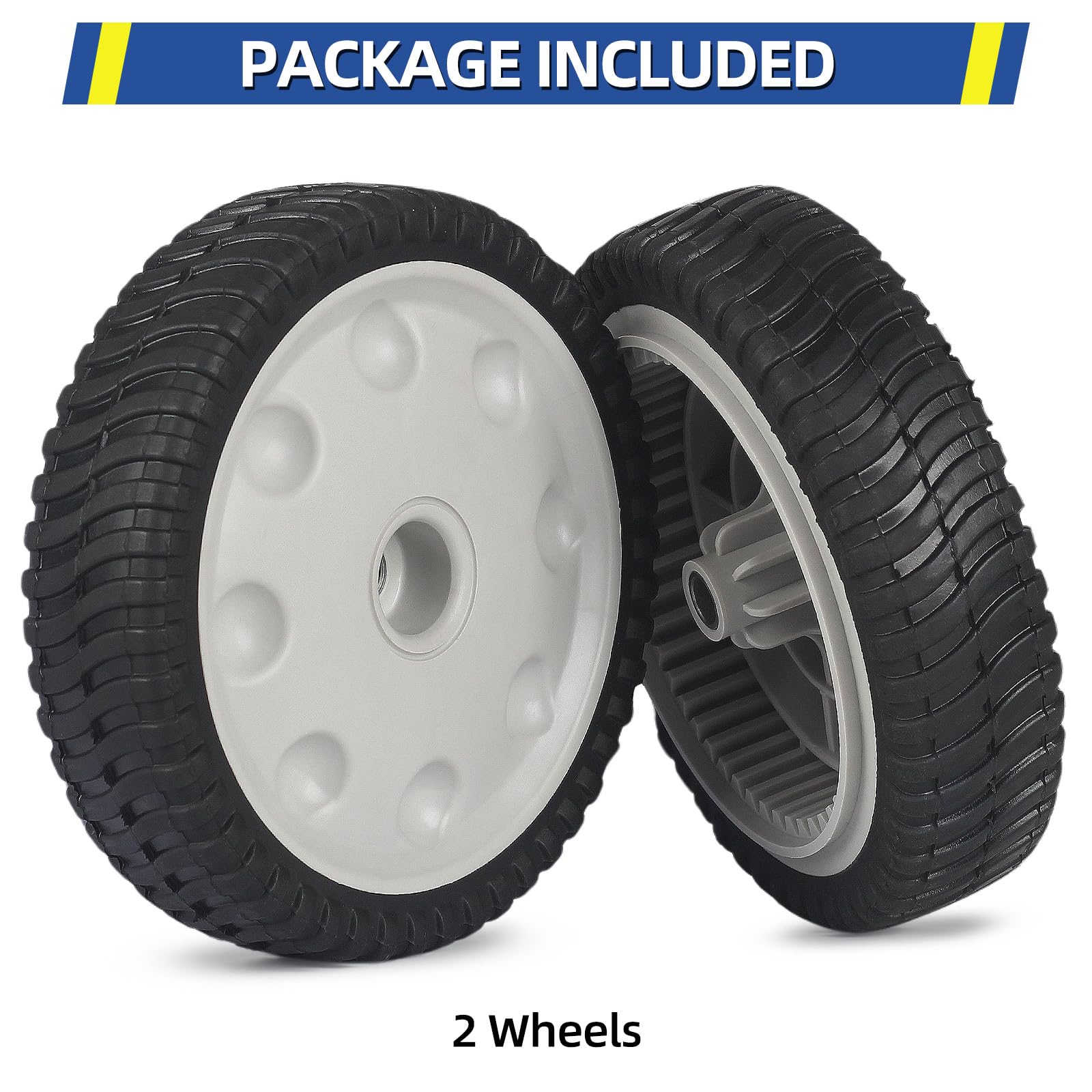 734-04018 Lawn Mower Front Drive Wheels, 8 Inch Wheels for MTD 734-04018A 734-04018B 734-04018C 12AV569Q597 Troy-Bilt TB240, Pack of 2