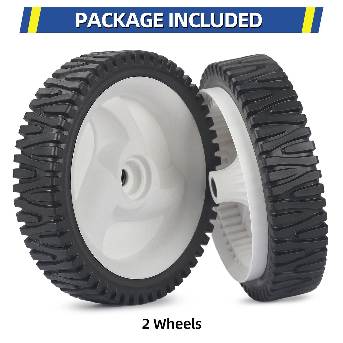 532403111 Lawn Mower Front Drive Wheels, Replacement 583719501 194231X460 Mower Wheels for Craftsman Husqvarna Pack of 2