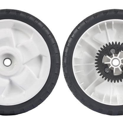 138-3216 115-4695 Replacement Rear Drive Wheels for Toro Lawn Mowers - 8" Plastic Gear Assembly, Fits Toro 20332 20333 20334 Recycler Push Mower, 2 Pack