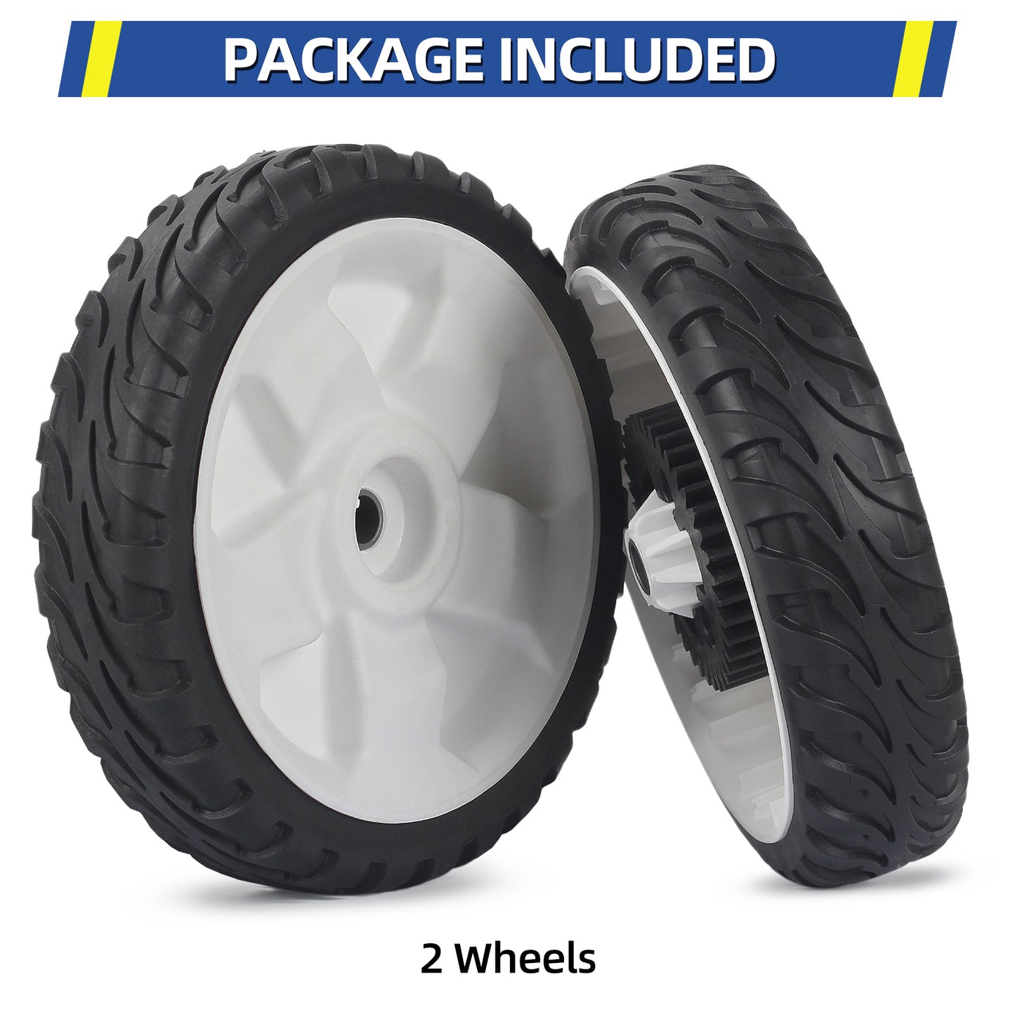 138-3216 115-4695 Replacement Rear Drive Wheels for Toro Lawn Mowers - 8" Plastic Gear Assembly, Fits Toro 20332 20333 20334 Recycler Push Mower, 2 Pack