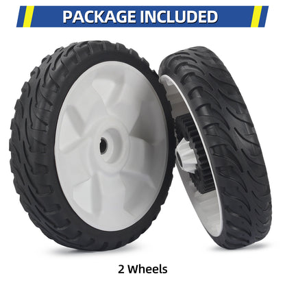 138-3216 115-4695 Replacement Rear Drive Wheels for Toro Lawn Mowers - 8" Plastic Gear Assembly, Fits Toro 20332 20333 20334 Recycler Push Mower, 2 Pack
