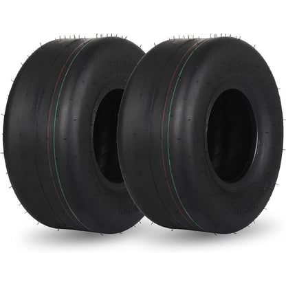 GICOOL 13x6.50-6 Tubeless Lawn Mower Tire, 13 x 6.5-6 Riding Zero Turn Lawnmower Smooth Turf Tyre, 4 Ply, 2 Pack