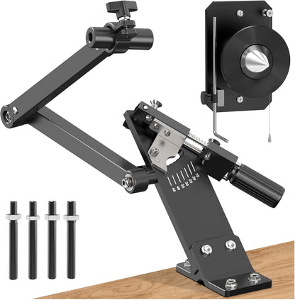GICOOL Lawn Mower Blade Sharpener & Lawn Mower Blade Balancer, 15°-45° Adjustable Mower Blade Sharpener and High Precision Magnetic Mower Blade Balancer for Many Types of Mower Blade, Black