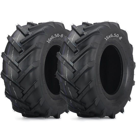 16x6.50-8 High-Traction Tubeless Tire, Agriculture Tractor Tire, 4 Ply, Super Lug AG Turf