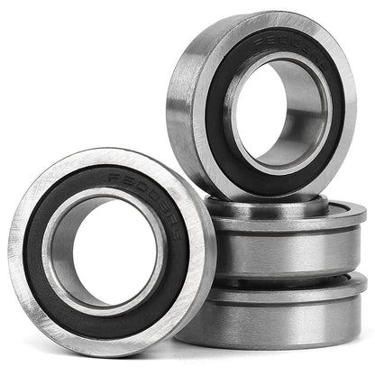 GICOOL 3/4" Bore Sealed Flange 9Cr18 Steel Ball Bearing, with 19mm ID x 35mm OD x 13mm W for Wheelbarrow, Lawnmower, Hand Trolley, Cart, NHS Tire & Wheels