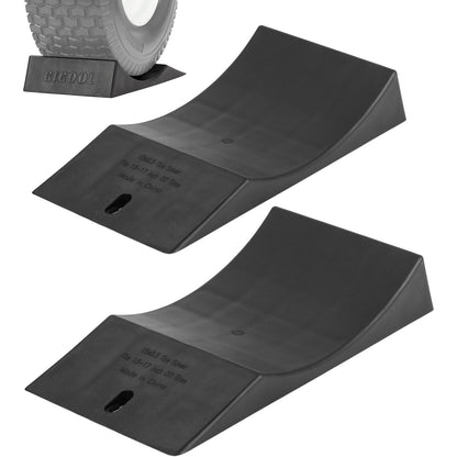 Tire Saver Ramp for 13-17" Tire and Wheel, Flat-Free & Tubeless Tire Protector to Prevent Flat Spots Caused by Long Storage Parking for Riding Lawn Mower Garden Tractor