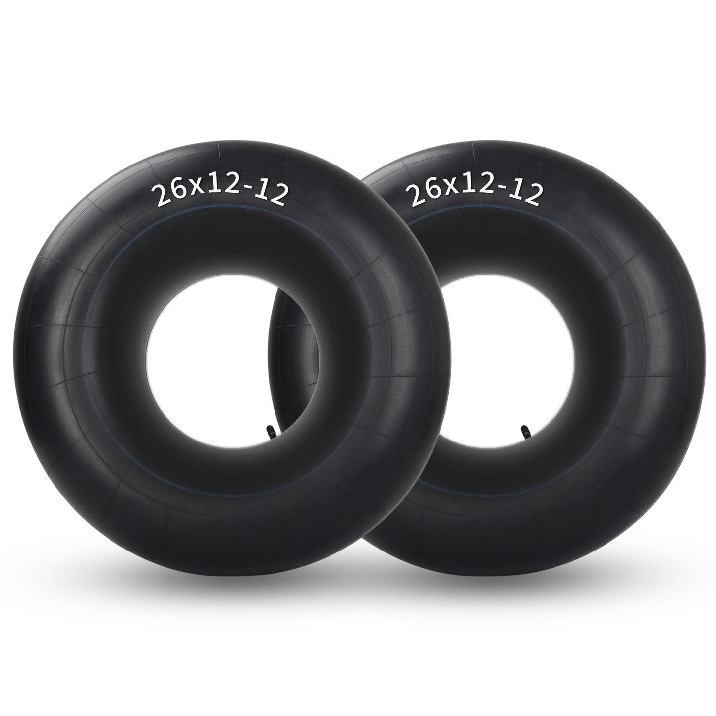 26x12-12 Butyl Inner Tubes, 2 Pack with TR13 Valve Stem, Heavy-Duty Inner Tubes, Replacement Tubes for ATV/UTV, Lawn Mowers, Garden Tractors and Golf Carts