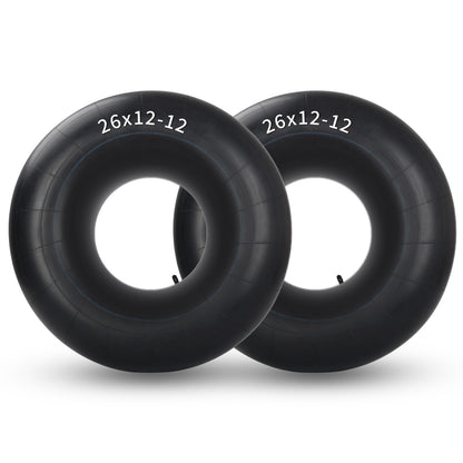 26x12-12 Butyl Inner Tubes, 2 Pack with TR13 Valve Stem, Heavy-Duty Inner Tubes, Replacement Tubes for ATV/UTV, Lawn Mowers, Garden Tractors and Golf Carts