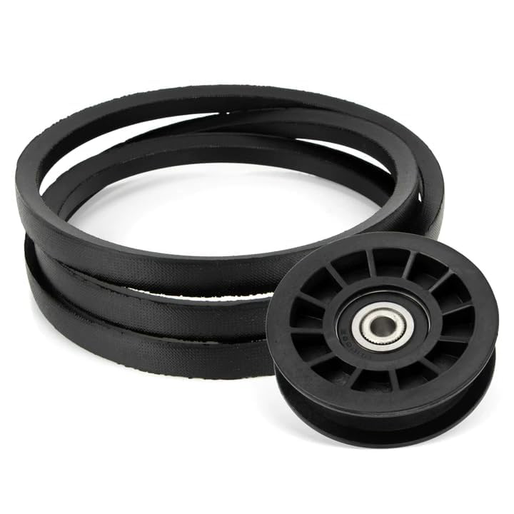 GICOOL Drive Idler Pulley & Belt Kit, Replace 539110311 539110411 607163 14259 12400 - Compatible with Z254F Lawn Mower