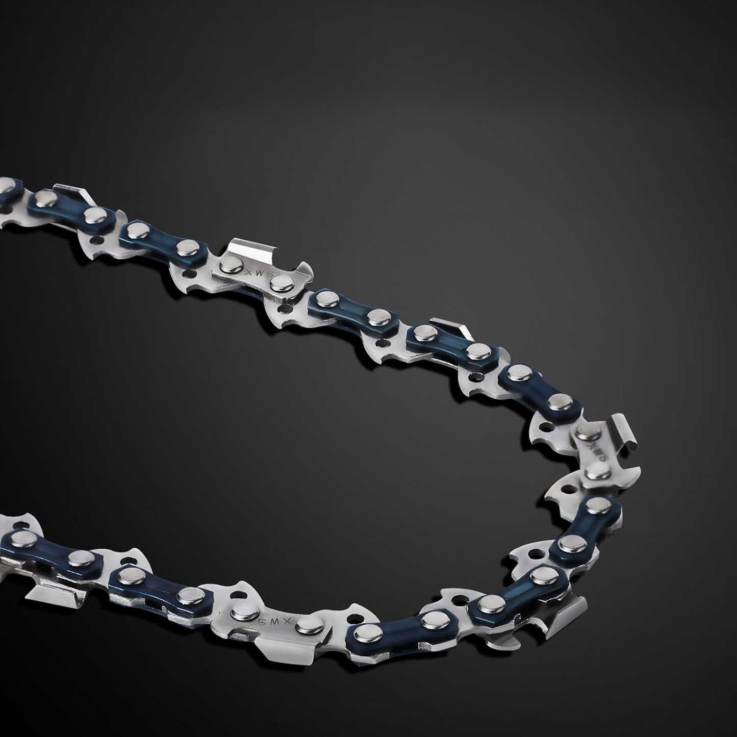 GICOOL 5-Pack 16 Inch Chainsaw Chain, 56 Drive Links .050" Gauge 3/8" LP Pitch, Low Kickback Replacement Chains for Greenworks, Echo, Poulan, Craftsman, Ryobi Chainsaws