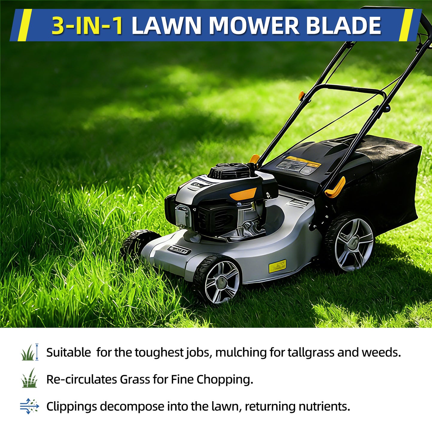 21" Mower Blade for Ego LM2100 LM2100SP LM2101 LM2102SP LM2142SP, Replaces AB2100