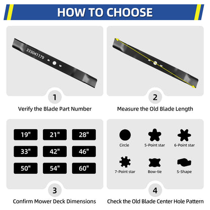 21" Mower Blade for Greenworks, Replaces MO40L03, MO48L4422, MO40L4413