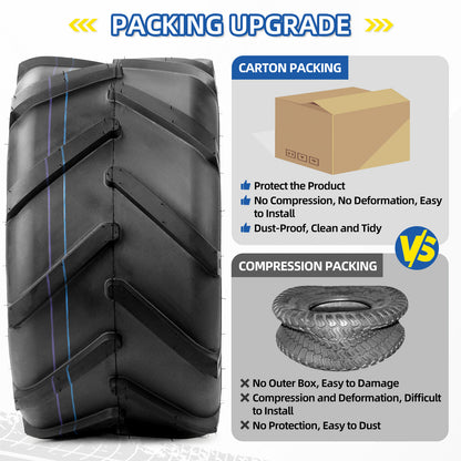 20x10.00-8 Ag Lug High-Traction Lawn Mower Tubeless Tire, 20x10-8 Agriculture Tractor Tire, 4 Ply, 1227lbs Capacity
