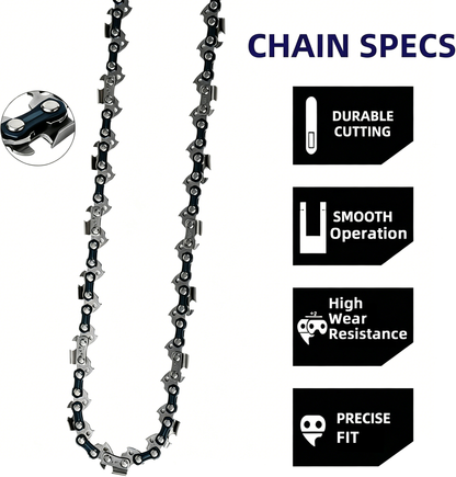 GICOOL 5-Pack 16 Inch Chainsaw Chain, 56 Drive Links .050" Gauge 3/8" LP Pitch, Low Kickback Replacement Chains for Greenworks, Echo, Poulan, Craftsman, Ryobi Chainsaws