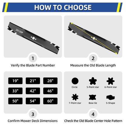 20120P Blades, Fits Toro TimeMaster 30" Deck, Replace 20120P 120-9500-03 116-6358-03