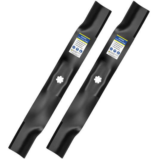 AM141034 Lawn Mower Blade for John Deere D130 D110 D105 D125 X300 Z225 Z235 LA135, for 42" Mower Deck, Replaces AM137327 AM141032, 2-Pack