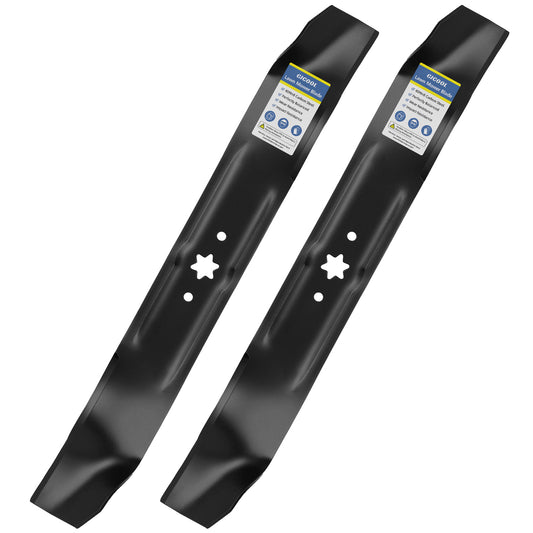 942-0616A Mulching Mower Blades, with 6-Star Hole, Fit for Cub Cadet MTD Troy Bilt Bronco 42" Deck Lawn Mower Replace 942-04308 742-0616A 742-0616 942-0616 742-04126