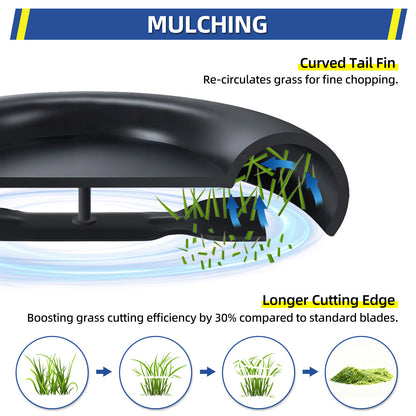 GY20852 GX21784 Mulching Blades for John Deere 48" Replace AM137757 AM141035