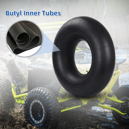 26x12-12 Butyl Inner Tubes, 2 Pack with TR13 Valve Stem, Heavy-Duty Inner Tubes, Replacement Tubes for ATV/UTV, Lawn Mowers, Garden Tractors and Golf Carts
