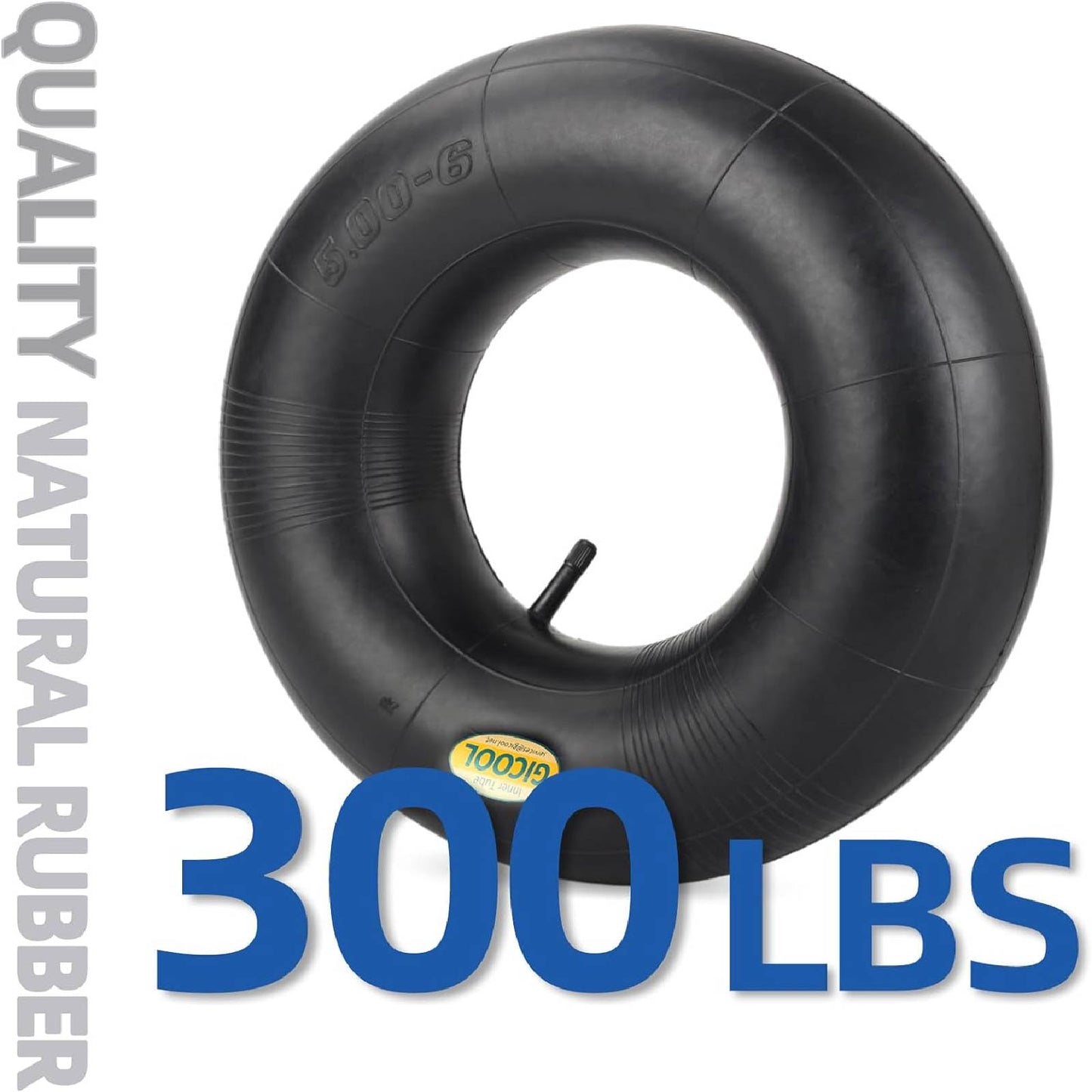 13x5.00-6 Inner Tube, with TR-13 Valve Stem, Heavy Duty, Universal Fit for Razor Dirt Quad Lawn Mowers, ATVs, Yard Tractor, Snow Blower (2 pack)