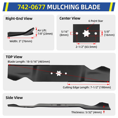942-0677B for 54" Deck MTD Cub Cadet RZT54 GT1554 GTX1054 RZT-S54