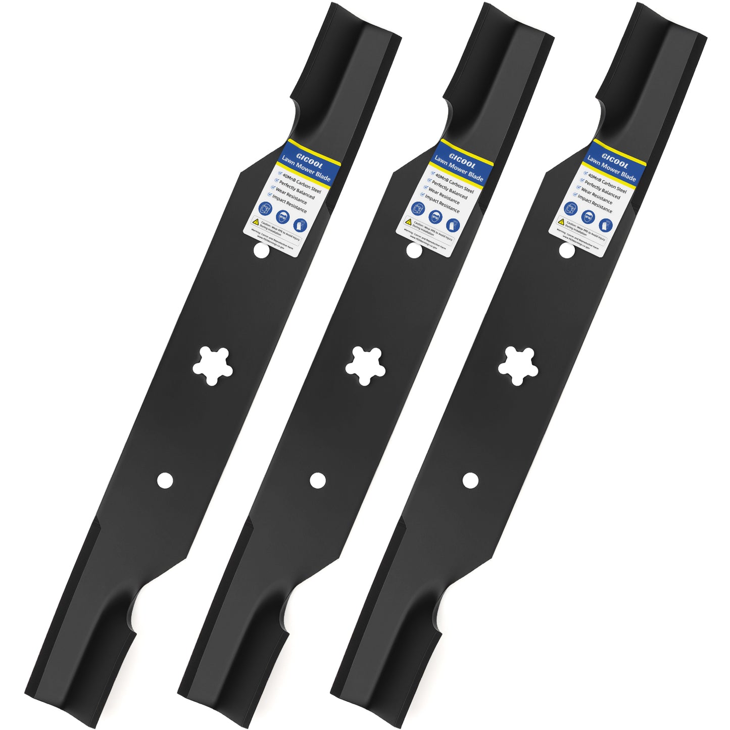 Z254F Blades Fits Husqvarna/Craftsman 54" Deck, Replace 187256 187254 532187256 532187254