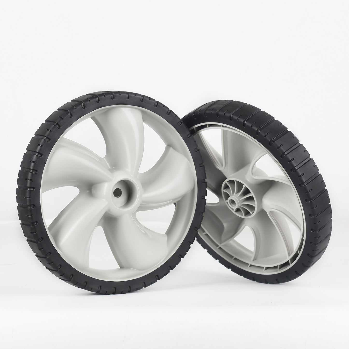 12 Inch Rear Wheels for Arnold 490-324-0002, Replacement 12x1.75" Plastic Wheels for Lawn Mowers, 1/2" Axle Bore, 2-Pack