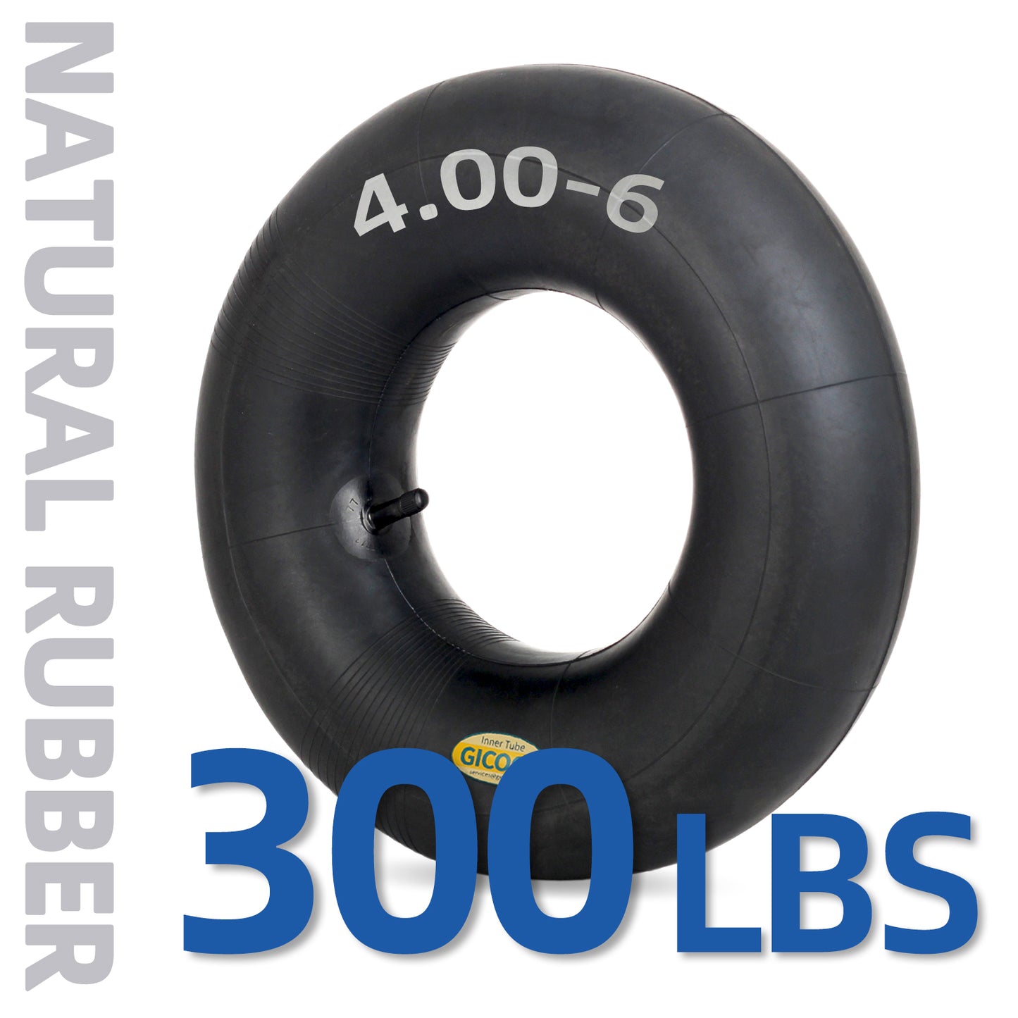 4.00-6 Replacement Inner Tube, 2 Pack with TR-13 Valve Stem, Heavy Duty, For 13" Tires Wheelbarrow Garden Utility Wagon Go Cart Lawn Mower