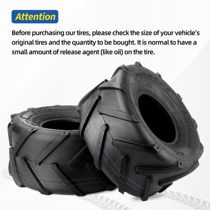 20x10.00-8 Ag Lug High-Traction Lawn Mower Tubeless Tire, 20x10-8 Agriculture Tractor Tire, 4 Ply, 1227lbs Capacity