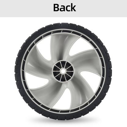 12 Inch Rear Wheels for Arnold 490-324-0002, Replacement 12x1.75" Plastic Wheels for Lawn Mowers, 1/2" Axle Bore, 2-Pack
