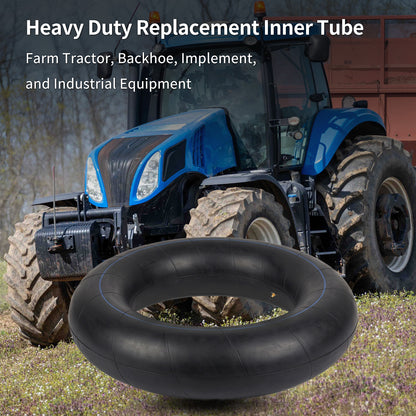 11.2-28/12.4-28 Butyl Inner Tube, 1 Pack with TR218A Valve Stem, Heavy-Duty Inner Tube, Replacement Tube for Farm Tractor, Backhoe and Industrial Equipment