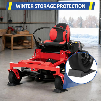 Tire Saver Ramp for 9-12" Tire and Wheel, Flat-Free & Tubeless Tire Protector to Prevent Flat Spots Caused by Long Storage Parking for Riding Lawn Mower