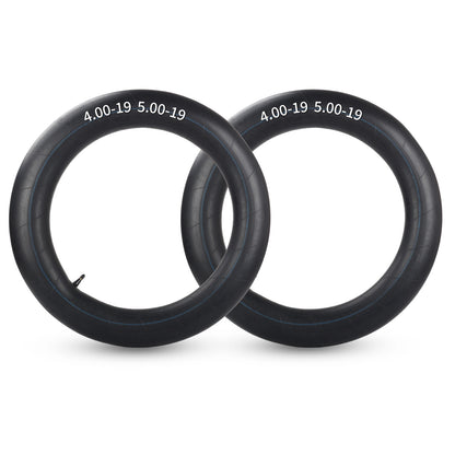 GICOOL 4.00-19 5.00-19 Butyl Inner Tubes 2 Pack, Fit for 18", 19" Rim, Heavy-Duty Tractor Tubes with TR15 Valve Stem, Replacement Tubes for Agriculture Farm Implement Farm