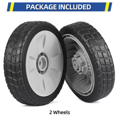 GICOOL 44710-VL0-L02ZB Front Wheels, 8 Inch Wheels Fit for Honda HRR216 HRS216 HRT216 Walk-behind Lawn Mower, 8 Inch Wheels, Pack of 2
