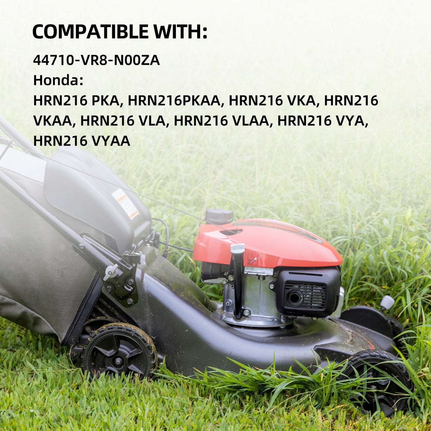 44710-VR8-N00ZA Lawn Mower Front Wheels, 8 Inch Wheels for Honda HRN216, Pack of 2
