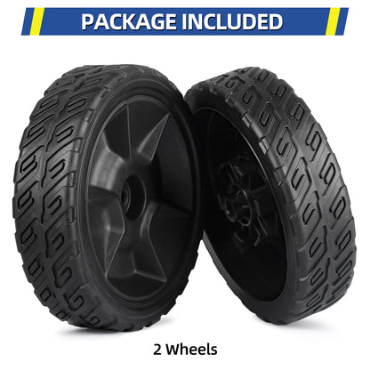 44710-VR8-N00ZA Lawn Mower Front Wheels, 8 Inch Wheels for Honda HRN216, Pack of 2