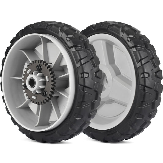 GICOOL 580365301 Lawn Mower Wheels, 593198101 Drive Wheels for Husqvarna, HU675AWD, HU700AWD, HU725AWD, HU800AWD, LC356AWD, Craftsman, 8 Inch Wheels, 2 Pack