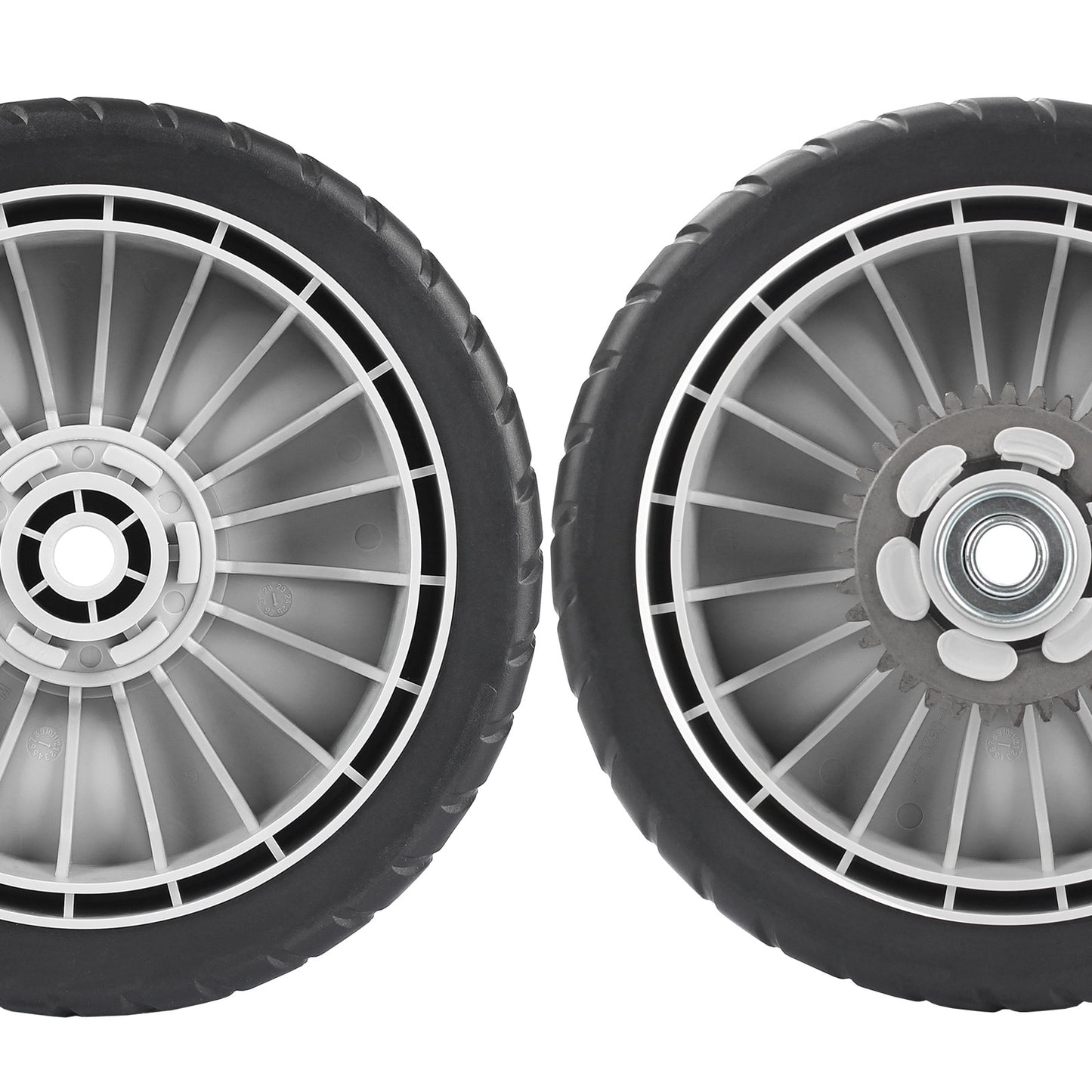 GICOOL 4 Pack HRR216 Lawn Mower Wheels, 2 Rear Wheels 42710-VE2-M02ZE and 2 Front Wheels 44710-VL0-L02ZB for Honda HRR216 HRS216 HRT216 Walk-behind Lawn Mower