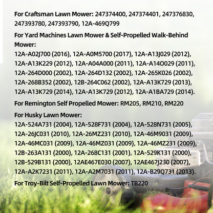 734-04581 634-0190A Lawn Mower Wheels, 8 Inch Wheels for MTD, Yard Man, Craftsman, Huskee, Yard Machines Self -Propelled Walk-Behind, 2 Pack