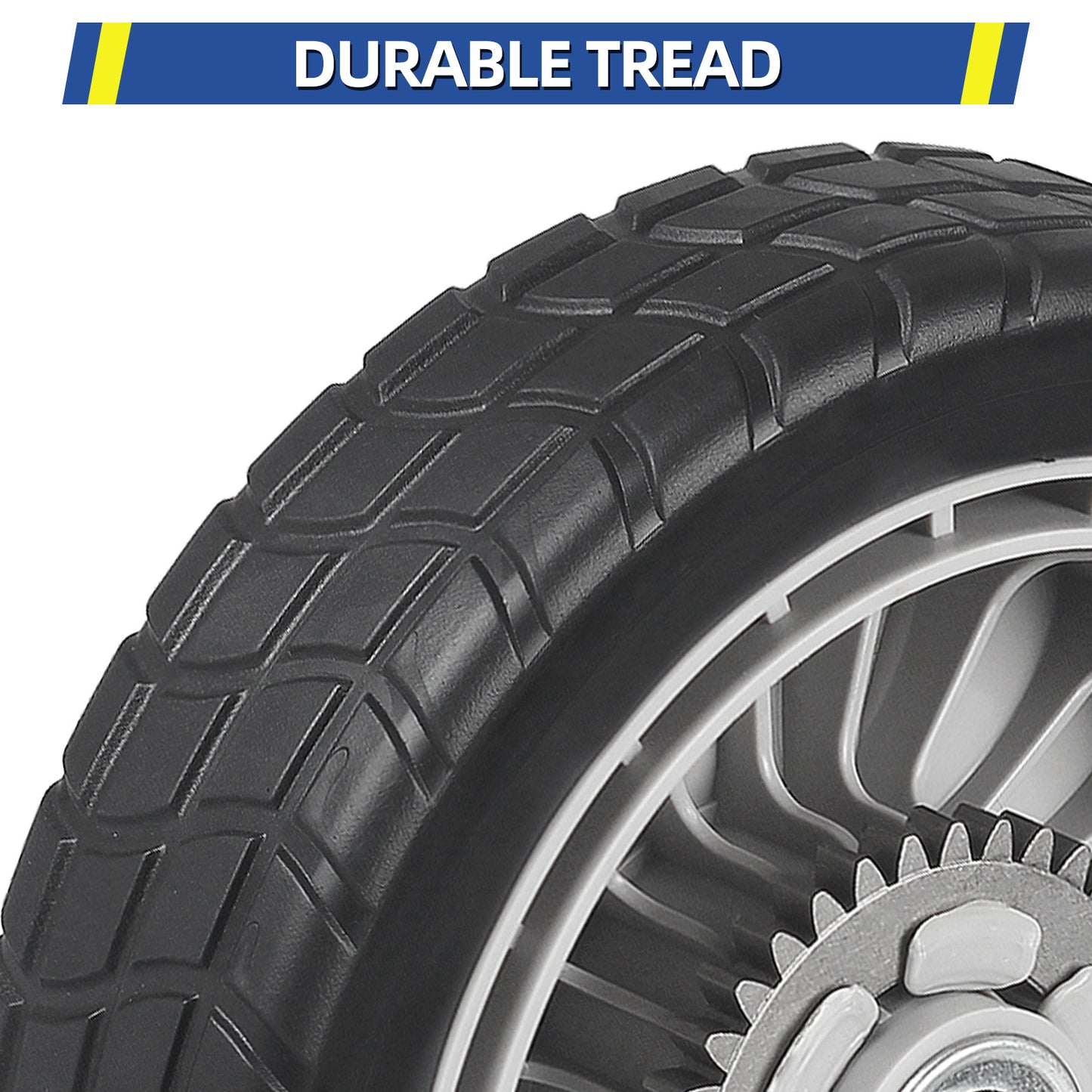 GICOOL 4 Pack HRR216 Lawn Mower Wheels, 2 Rear Wheels 42710-VE2-M02ZE and 2 Front Wheels 44710-VL0-L02ZB for Honda HRR216 HRS216 HRT216 Walk-behind Lawn Mower