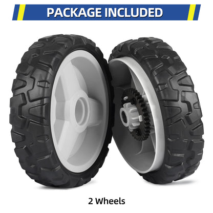 580365301 Lawn Mower Wheels, 593198101 Drive Wheels for Husqvarna, HU675AWD, HU700AWD, HU725AWD, HU800AWD, LC356AWD, Craftsman, 8 Inch Wheels, 2 Pack
