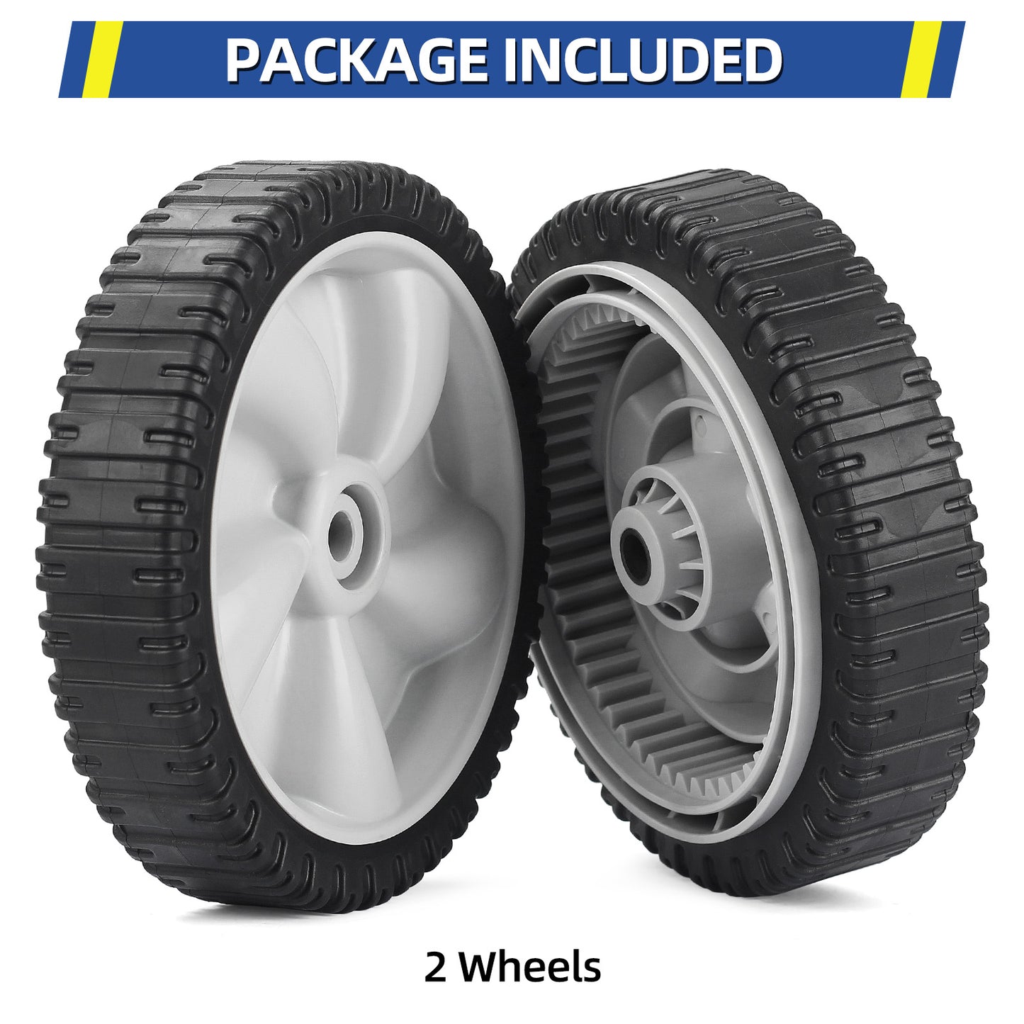 734-04581 634-0190A Lawn Mower Wheels, 8 Inch Wheels for MTD, Yard Man, Craftsman, Huskee, Yard Machines Self -Propelled Walk-Behind, 2 Pack