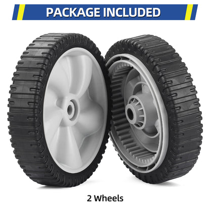 734-04581 634-0190A Lawn Mower Wheels, 8 Inch Wheels for MTD, Yard Man, Craftsman, Huskee, Yard Machines Self -Propelled Walk-Behind, 2 Pack