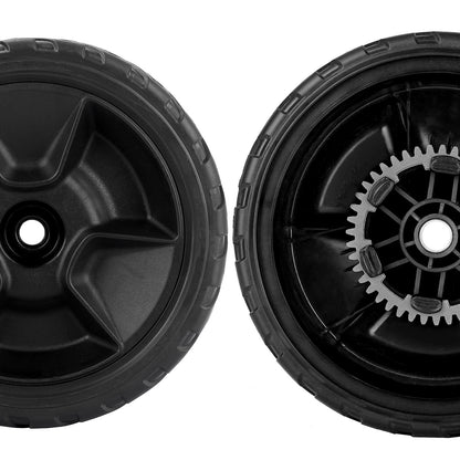 HRN216 Lawn Mower Wheels, 2 Rear Wheels 42710-VR8-N00ZA and 2 Front Wheels 44710-VR8-N00ZA for Honda HRN216 Lawn Mower
