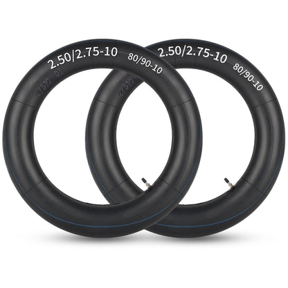2.50/2.75-10" (80/90-10) Mini Dirt Bike Replacement Heavy Duty Butyl Inner Tubes, 2 Pack with TR4 Valve Stem, Fits for Honda CRF50/XR50, Yamaha PW50/TTR50, Suzuki DRZ70/JR50, Razor MX650/MX500