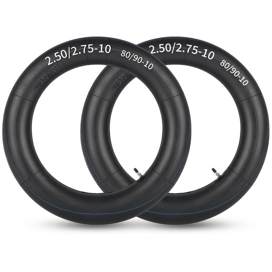 2.50/2.75-10" (80/90-10) Mini Dirt Bike Replacement Heavy Duty Butyl Inner Tubes, 2 Pack with TR4 Valve Stem, Fits for Honda CRF50/XR50, Yamaha PW50/TTR50, Suzuki DRZ70/JR50, Razor MX650/MX500