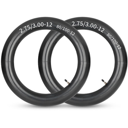 2.75/3.00-12" (80/100-12) Dirt Bike Replacement Heavy Duty Butyl Inner Tubes, 2 Pack with TR4 Valve Stem, Fits for Honda CRF70/XR70, Kawasaki KLX110, Yamaha TTR90, Suzuki DRZ110