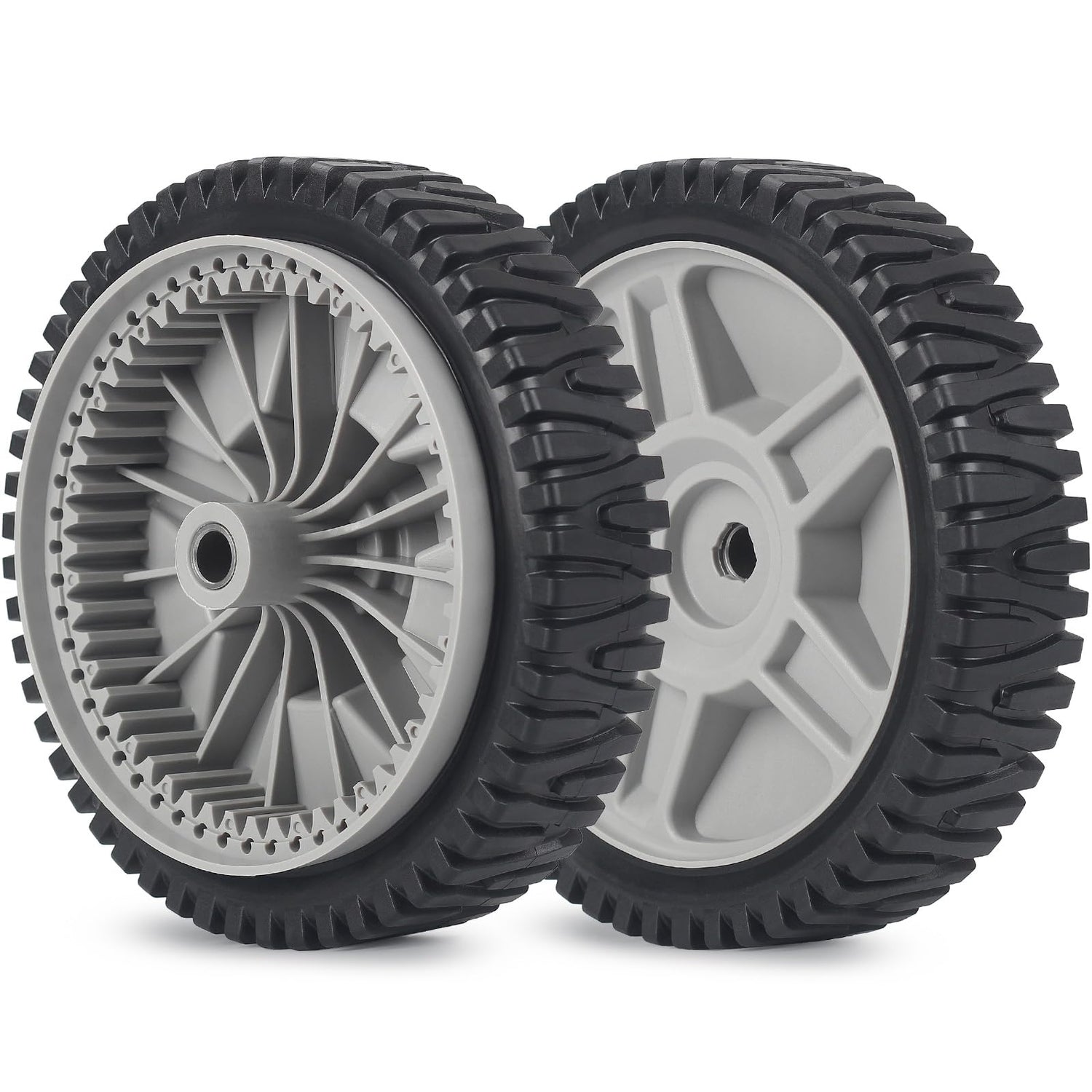 8 Inch Lawn Mower Front Wheels, Replacement 581009202, 193912X460 Wheels for Husqvarna Craftsman AYP, Pack of 2